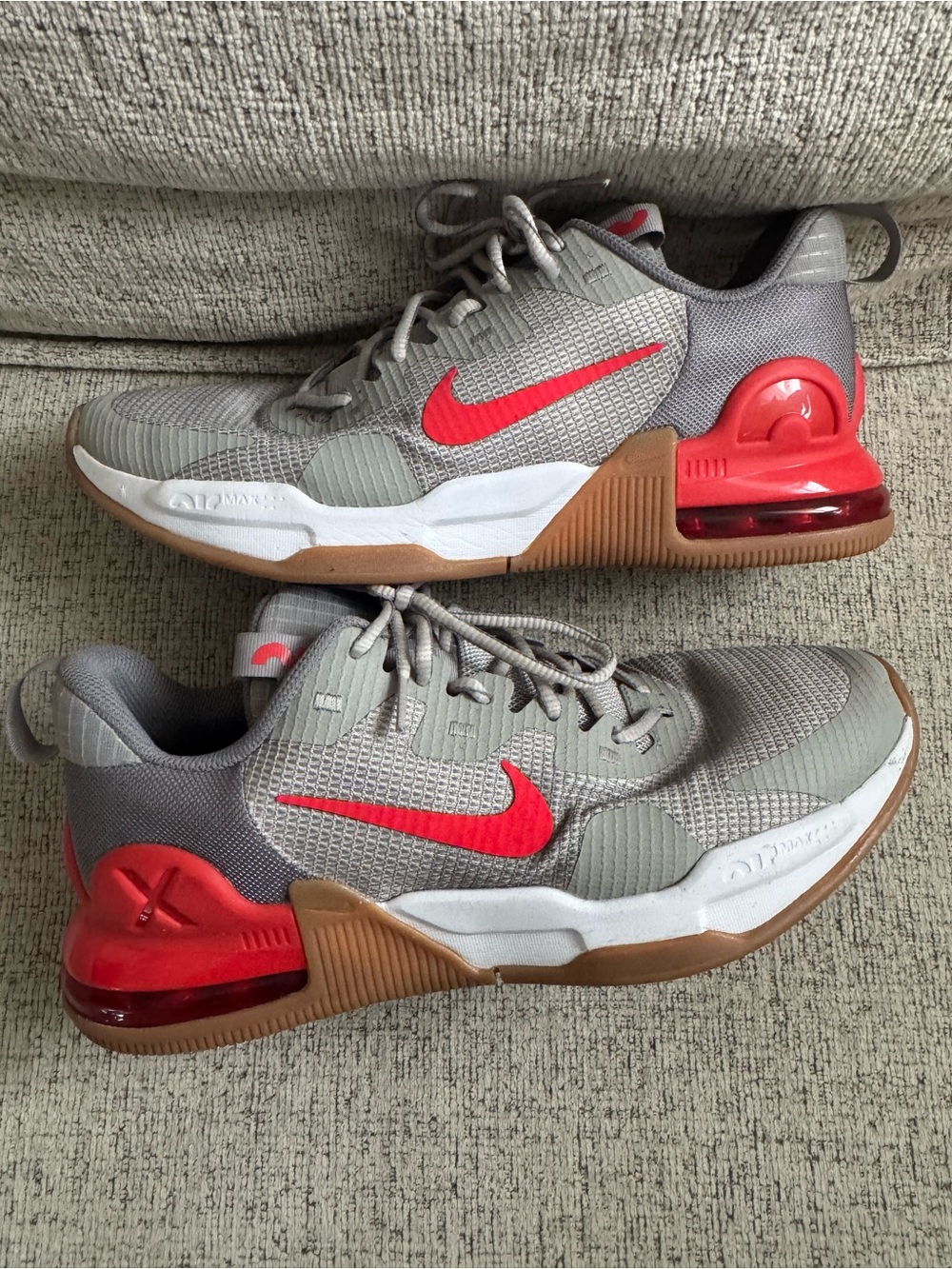 Nike Air Sneakers with Red Swoosh